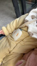 童泰（TONGTAI）婴儿连体衣冬季纯棉夹棉宝宝衣服新生儿连帽哈衣爬服黄色80cm 实拍图
