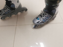 美洲狮（COUGAR ）成人可调码数轮滑鞋直排轮溜冰鞋 银紫L码 实拍图