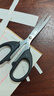 家用办公用床帘小型便携式剪子手工床帘快递剪钓鱼剪刀床帘 电镀剪刀黑色中号 13.5cm*6.5cm1把 实拍图