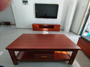 辰娅 沙发 胡桃木实木沙发组合现代中式客厅冬夏两用贵妃储物木家具 四人位+贵妃+长茶几+电视柜 实拍图