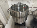 康巴赫蒸锅304不锈钢蒸笼食品级双层汤锅家用蒸煮炖燃气灶电磁炉通用 【加厚304不锈钢】 2层 30cm 实拍图