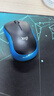 罗技（Logitech）M185鼠标 无线鼠标 办公鼠标 对称鼠标 黑色蓝边 带无线2.4G接收器 实拍图