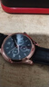 【网红爆款】商务腕表石英运动表休闲皮带男女手表 黑色 实拍图