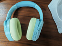 西伯利亚（XIBERIA）羽DM02主动降噪金标认证无线头戴式蓝牙耳机超长续航降噪音乐游戏运动耳机清新蓝 实拍图
