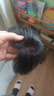 瑞贝卡（Rebecca）假发女真人发丝发际线假发片前额遮白发轻薄隐形头顶刘海补发片 发际线八字刘海 自然黑 25cm 实拍图
