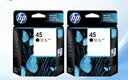 惠普（HP）45墨盒原装51645A墨盒适用于710c/830c/850c/1280 45A黑色双支套装 实拍图