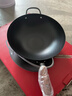 康巴赫炒锅精铁防锈爆炒老铁锅家用无涂层锤纹物理防粘炒菜锅电磁炉明火 二代新款带副耳 34cm 实拍图