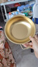 【韩剧同款】加厚不锈钢干锅海鲜锅火锅金色平底浅锅双耳锅泡面锅 单人款19cm【金色】双柄汤锅 实拍图