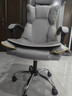 锦汐电脑椅办公椅子电竞椅家用人体工学椅老板椅主播靠背椅皮革转椅 灰色+4级杆+乳胶【二代升级】 实拍图