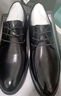 蜘蛛王皮鞋春秋季男士真皮男鞋舒适商务系带正装德比婚鞋 28015 黑色 40 实拍图