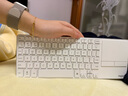 雷柏（Rapoo）E900T触控键盘 73键无线/蓝牙多模刀锋超薄办公键盘大尺寸触控板多快捷手势支持Windows/macOS白色 实拍图