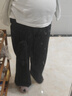 米度丽 孕妇裤秋冬外穿低腰阔腿裤糯米裤休闲直筒裤孕妇装上班 黑色 XL 实拍图