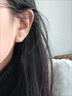 DAISY DREAMS999银彩色淡水珍珠耳钉女养耳洞睡觉免摘耳环小众高级耳饰 3mm白色淡水珍珠【999银】 实拍图