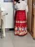 贝瑞加（Babyprints）儿童马面裙套装新中式国风演出服女童民族服装马年春节衣服 红160 实拍图