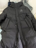 鸭鸭王一博同款312g充绒冰壳系列羽绒服长款男女极寒加厚冬季保暖外套 青光黑色 【男女同款现货速发】 3XL /190充绒312克 实拍图