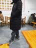 鸭鸭（YAYA）羽绒服男中长款2025年冬季新款时尚休闲可拆卸帽加厚保暖外套G 黑色 2XL 185/100A 实拍图