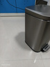 优百纳（UPELLA）脚踏垃圾桶12升带盖客厅厨房办公室脚踩金属家用垃圾筒方形皓森 实拍图