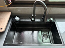 JOMOW5.0加厚厨房水槽大单槽304不锈钢洗菜盆一体盆压纹集渣盆 顶配75*45【5.0厚隔渣双重过滤】 实拍图