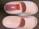 京东京造【泡泡云】踩屎感厚底轻盈防滑外穿拖鞋新款拖鞋女士 浅粉37-38 实拍图