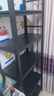 唐辑书架书柜家用落地置物货架学生钢制收纳储物架子 黑五层60*30*160 实拍图