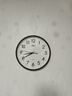 康巴丝（Compas）挂钟客厅 简约静音客厅石英钟表挂墙时钟 c2866 黑色 30.5cm直径 实拍图