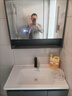 艺昕浴室柜陶瓷一体盆卫生间洗手盆洗脸盆柜组合智能镜套装洗漱洗手台 80CM轻奢灰C款智能【活动中】 实拍图