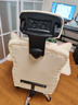甄严选电脑椅电竞椅家用办公椅人体工学皮革老板椅直播转椅靠背可躺椅子 米白+乳胶【三代升降扶手】 实拍图