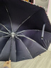 天堂 加大雨伞三折 晴雨两用商务伞经典格纹10骨大雨伞男女 藏青 实拍图