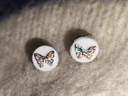 芯奢纯银999足银针蝴蝶耳钉女士耳骨钉高级耳环精致小巧养耳洞不过敏 一对+精美礼盒 实拍图
