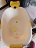 奔麦【送货到门】儿童泡澡桶沐浴桶洗澡盆宝宝洗澡桶婴儿游泳桶家用坐 【特大号】(0-15岁适用)米色 实拍图