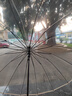 ins森系长柄半自动透明伞360度全景透明雨伞男女网红生折叠简约 大号半自动透明伞 16骨 实拍图