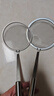 不锈钢漏勺过滤网筛极细家用滤油勺厨房油渣勺打沫勺一体成型 食品级不锈钢 【大号+中号】100密丿品质保障 实拍图