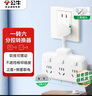 公牛（BULL）柔性转换插头/品字形一转六插座/无线转换/电源转换器 适用于卧室、厨房 6位分控开关 GN-97333 实拍图