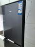 海尔冰箱218升三门玻璃门一级能效双变频中门独立变温黑金净化小型家用BCD-218WGHC3E9YS以旧换新 实拍图
