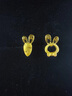周大福 小兔子胡萝卜黄金耳钉(工费220)约1.2g EOF190新年礼物 实拍图
