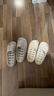 厚底浴室拖鞋夏季家用室内防滑情侣速干镂空洗浴漏水拖鞋男士 摩卡灰-EVA速干防滑 26 44-45适合43-44的脚 实拍图