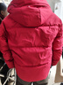 鸭鸭王一博同款1号红色羽绒服男女短款2025冬季最新款加厚防寒外套DY 中国红色 2XL 185  (推荐155-170斤) 实拍图