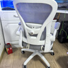 卡弗特人体工学椅电脑椅家用学习椅舒适久坐办公座椅升降转椅书桌椅子  豪华款-白框灰/旋转扶手-无头枕 实拍图