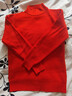 秋冬加绒毛衣女加厚一体绒内搭大码半高领套头打底针织衫保暖上衣 锈红色【中领款】  【加厚一体绒】 XL  115-125斤 实拍图