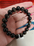 石玥珠宝精品10mm金沙天然黑曜石手串本命年转运珠佛珠水晶手链男女士款 实拍图