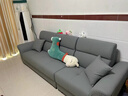 欢合居北欧猫抓皮沙发2025新款小户型直排贵妃直排三四人位真皮沙发客厅 雪尼尔棉麻+竹炭海绵坐垫 单人位110CM 实拍图