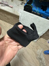 瑞莱奥手套男冬季保暖骑行手套触屏防滑防风加绒加厚露指骑电车外卖手套 秋冬加厚露二指黑色 均码 实拍图
