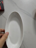 千代源清仓纯色陶瓷盘子餐盘鱼盘瓷碗家用小盘子菜碟吐骨碟骨碟盘长方盘 纯白椭圆小盘子 实拍图