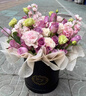 冉子花坊鲜花速递粉玫瑰抱抱桶向日葵花篮生日礼物送女友爱人同城配送 爱的抱抱紫色 实拍图