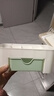 首饰盒抽屉式化妆品宿舍书桌护肤品桌面梳妆台面膜口红置物架文具 双层收纳盒清新绿1个 实拍图