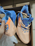 乔丹 大童篮球鞋男童中帮缓震运动儿童鞋防滑童鞋 微光橘/冰月蓝 38 实拍图