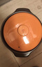 康舒（KANGSHU） 大容量砂锅炖锅家用耐高温陶土沙锅明火燃气陶土煲煮粥煲石锅 橙3.3L+1.1L(3-5人)破损补发 实拍图