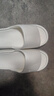 居家凉拖女小蘑菇凉拖鞋女家居拖鞋男居家鞋外穿一字拖沙滩鞋凉拖 白色 38-39 实拍图