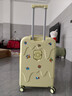 G.duck小黄鸭行李箱小型大容量拉杆旅行箱女高颜值密码登飞机箱短 雪糕箱淡鹅黄 26英寸 实拍图