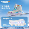 Skechers斯凯奇闪灯鞋童鞋儿童靴子女冬发光鞋保暖大童鞋302668L 实拍图